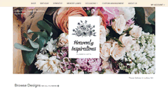 Desktop Screenshot of heavenlyinspirationsflowers.com